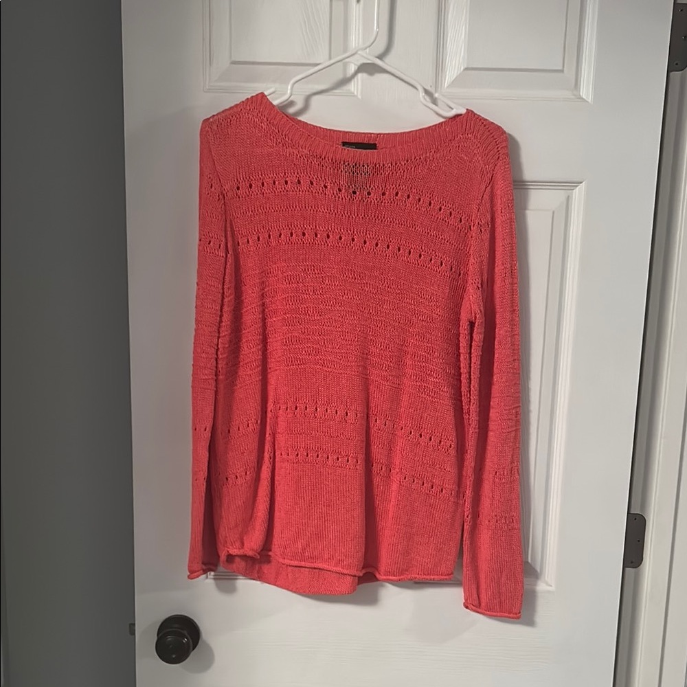 Grace Vibrant Coral Long Sleeve Top